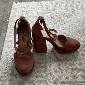Free people remi platform heels size 38